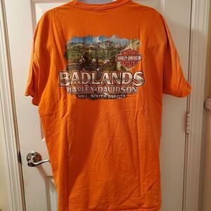 Harley Davidson Badlands Wall South Dakota T Shirt